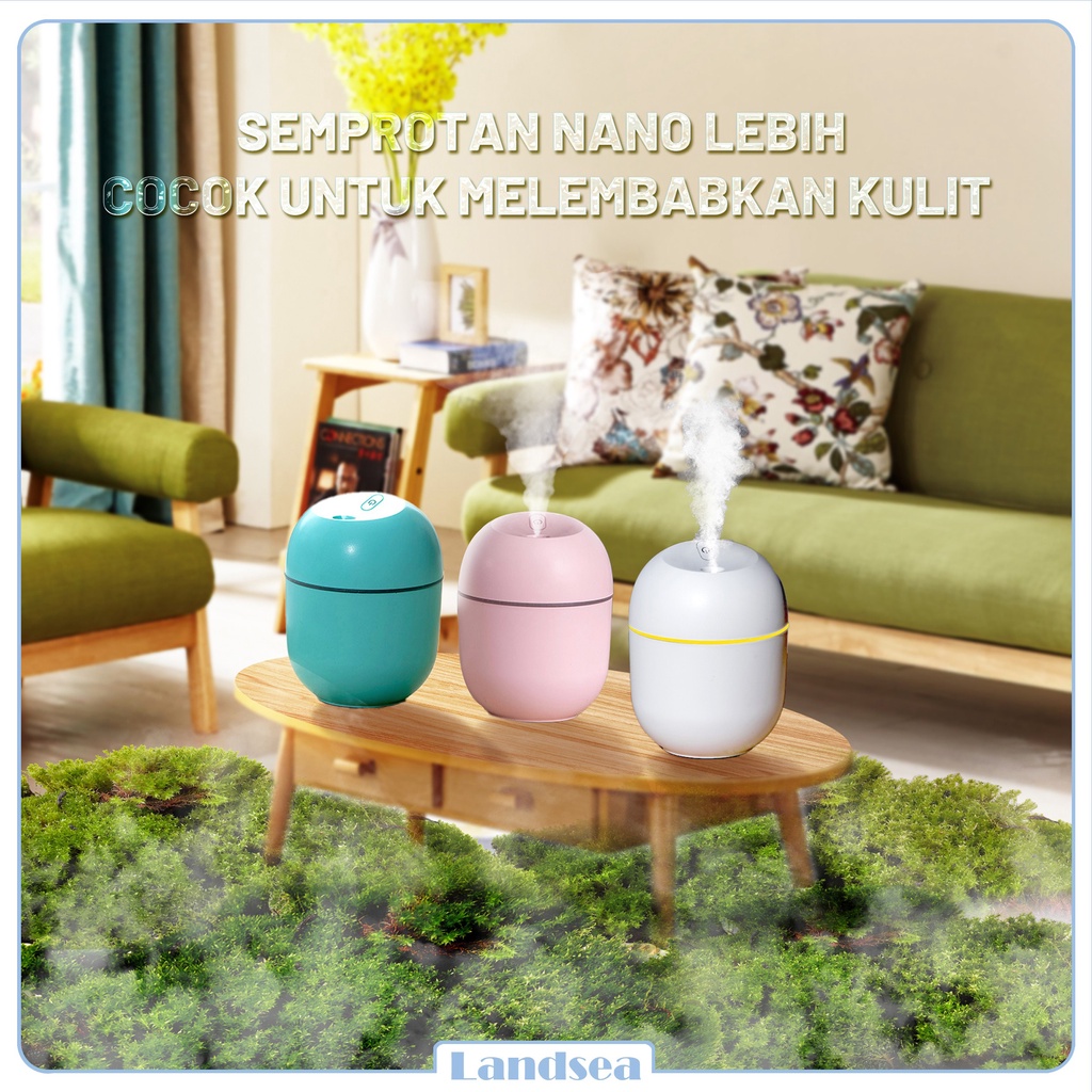 Landsea Humidifier Air 220ml Diffuser Aroma - Pelembab Udara - Terapkan ke Essential oil-1