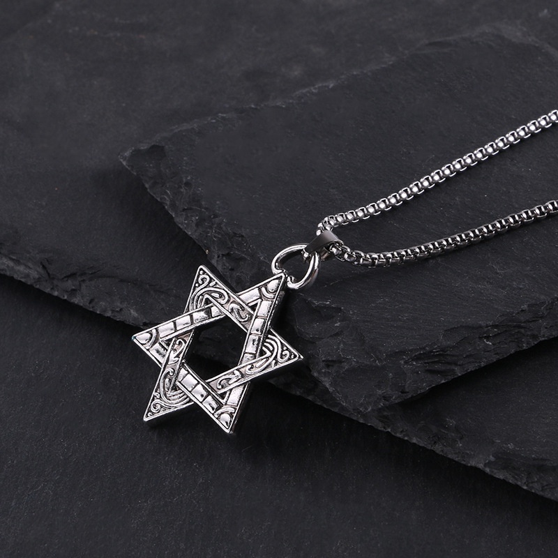 Kalung Rantai Liontin Bintang Gaya Retro Hip Hop Untuk Wanita