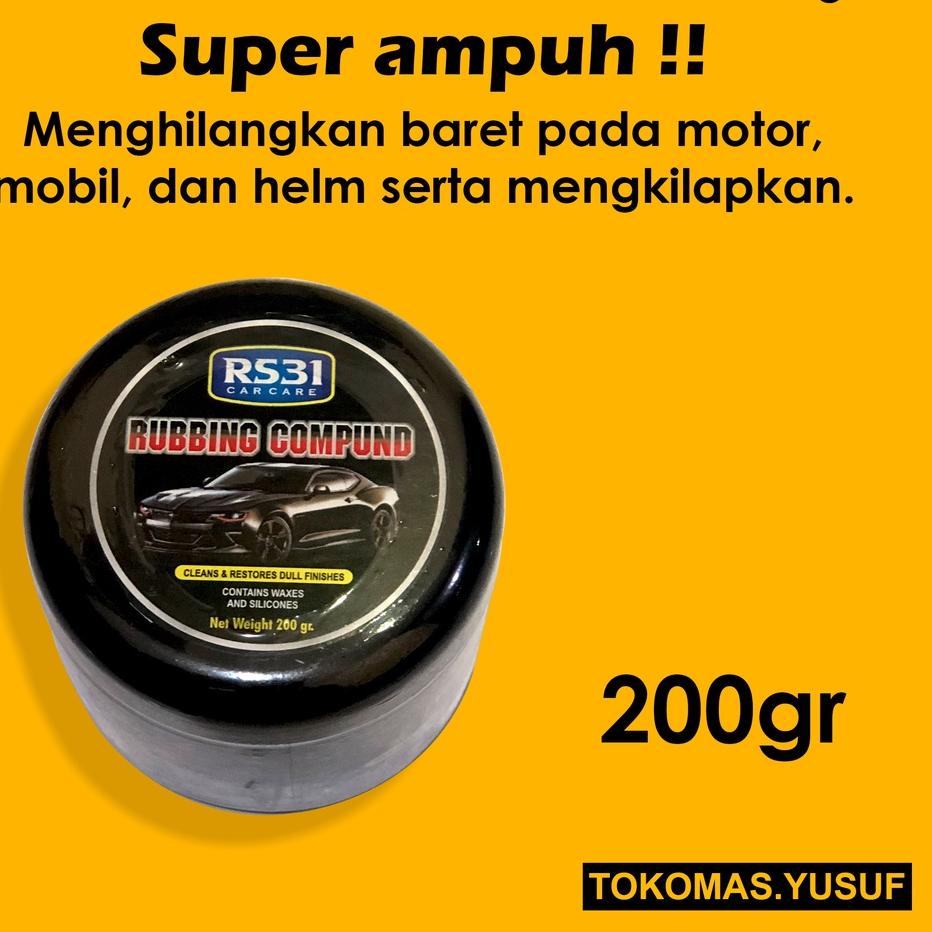 Special Kompon penghilang baret body mobil, aspa,  bodi motor, helm kaca goresan  Rubbing Compound R