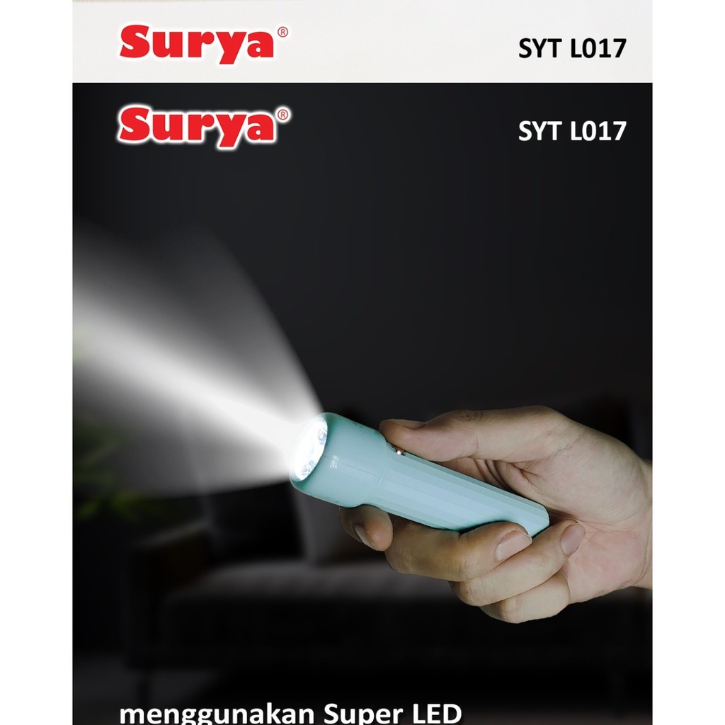 [BISA COD] 1 Pcs Senter Led Kecil Mini SURYA L017 Sangat Terang Bisa Recas Bat Lithium