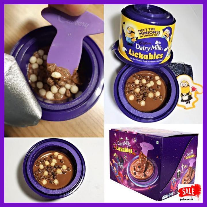 

RETLEMCOKLAT- CADBURY DAIRY MILK IN LICKABLES CHOCOLATE-TOY INSIDE -ASLII.