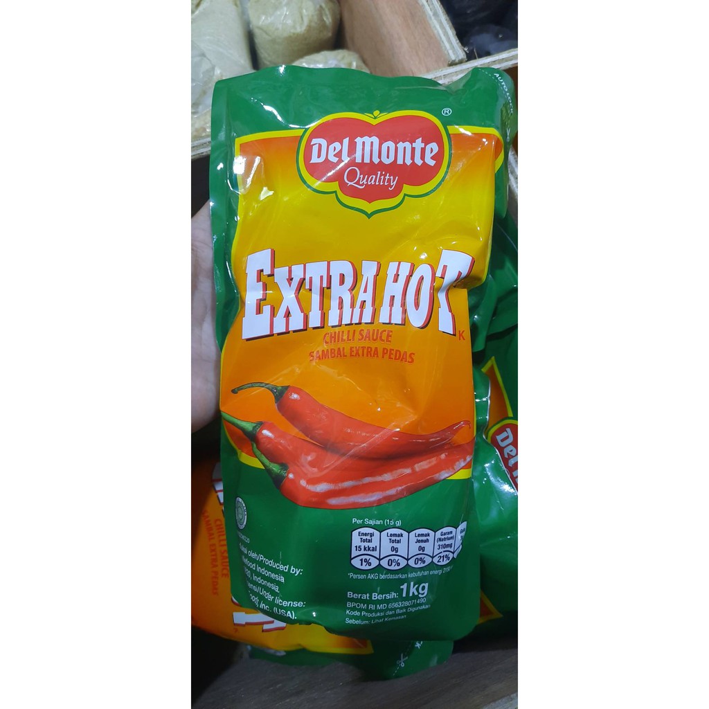 

Delmonte Pouch Ekstra Hot/Tomat 1KG