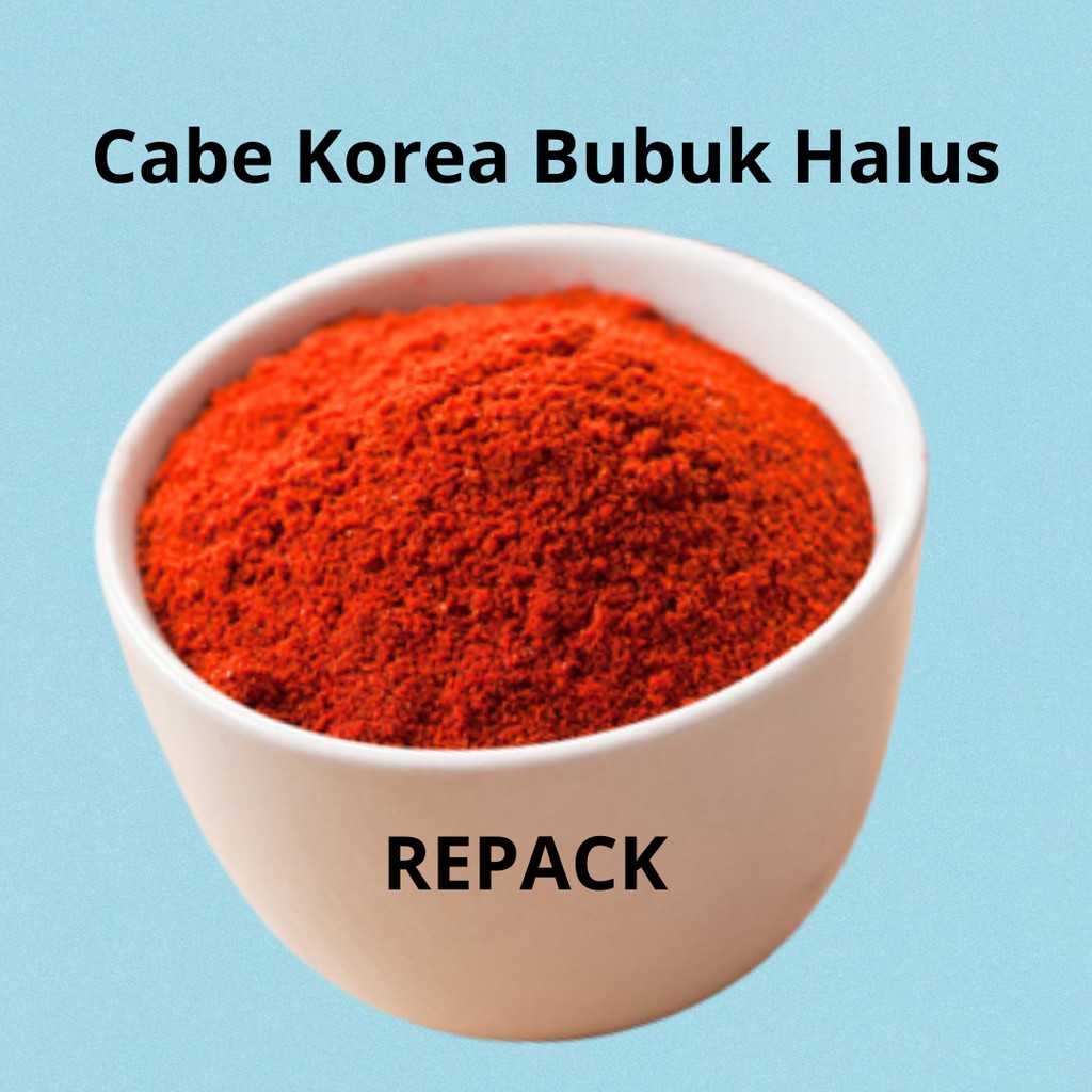 

Cabe Bubuk Korea Asli Pedas/Chili Powder Korean/Cabe Bubuk Kemasan 100Gram