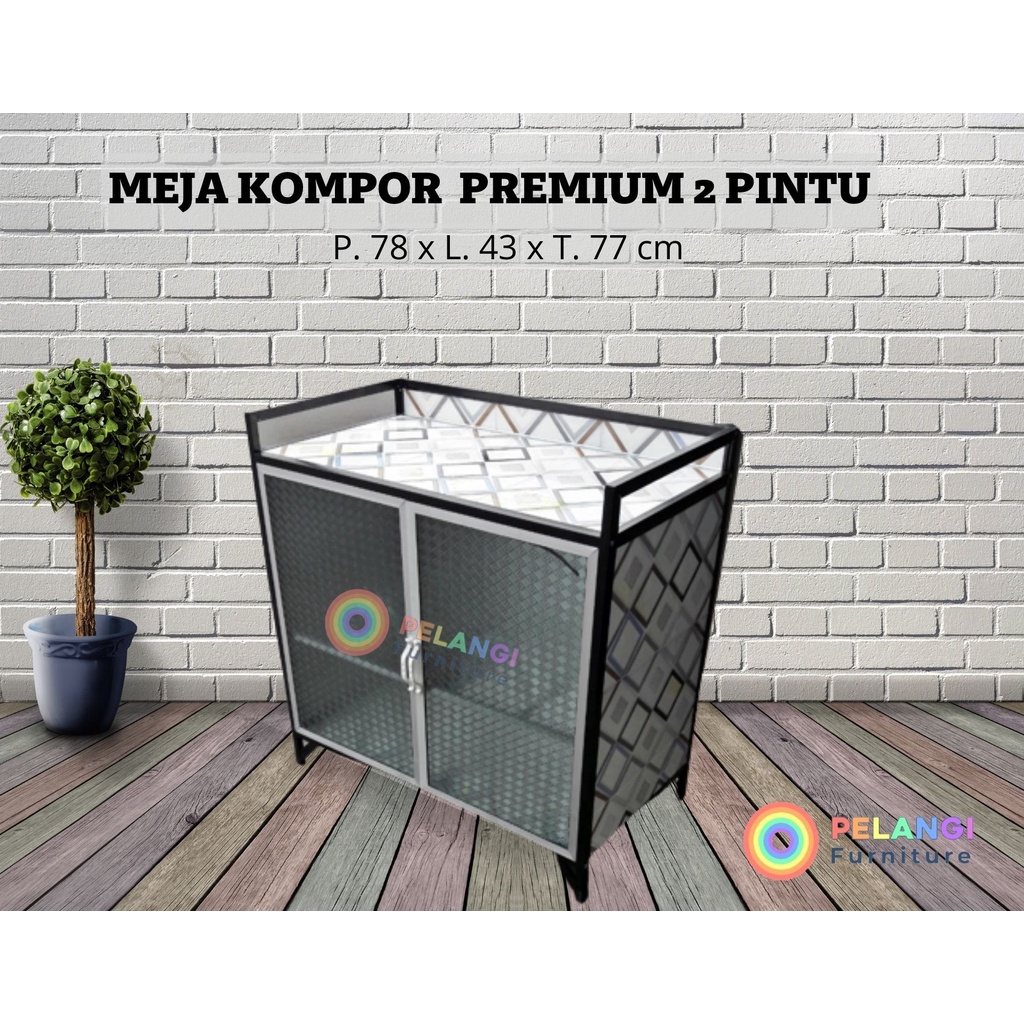 Jual MEJA DISPENSER / MEJA KOMPOR PREMIUM (2 PINTU) | Shopee Indonesia