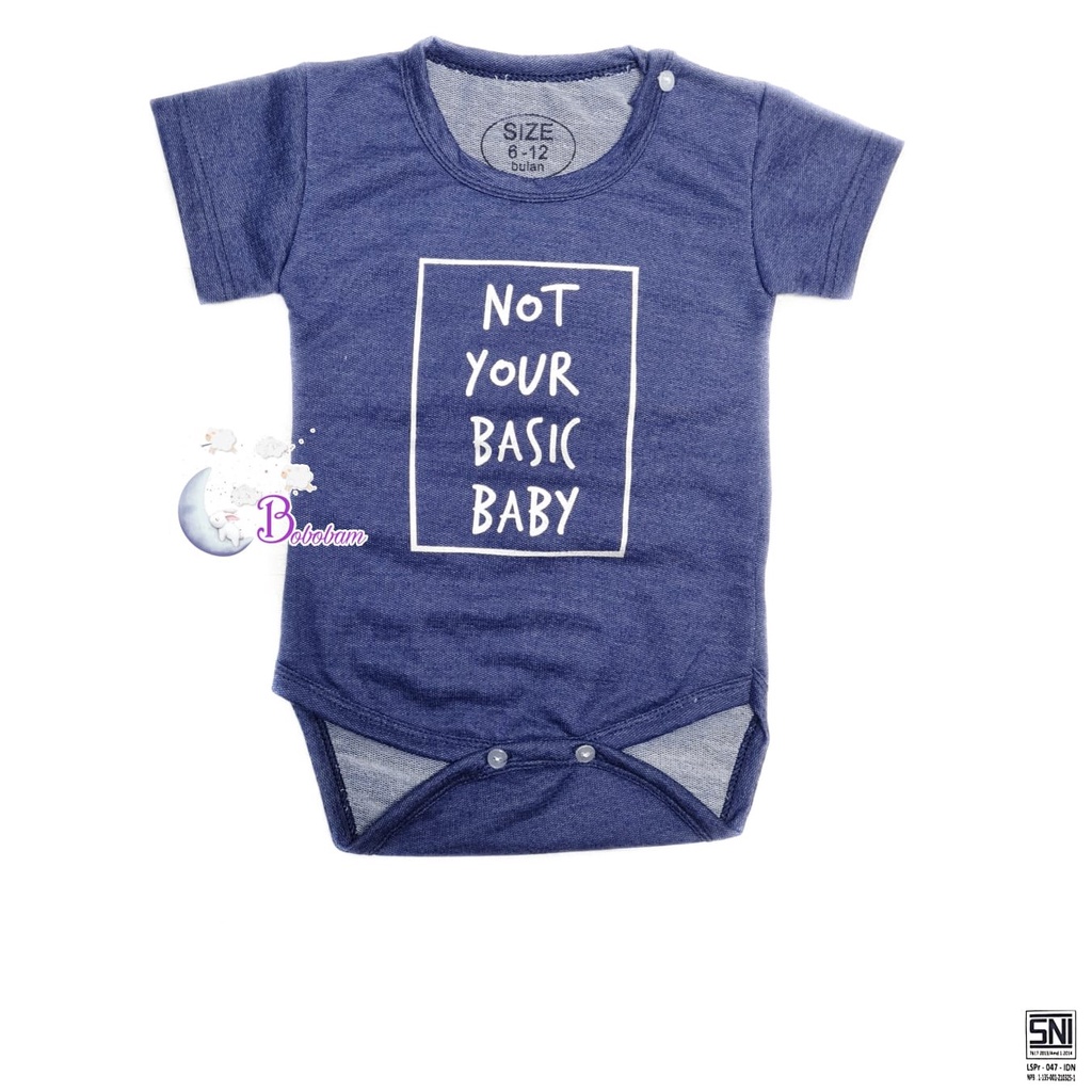 BOBOBAM JUMPER BAYI BODYSUIT PENDEK UNISEX NOT SETELAN ANAK LAKI LAKI COWO / STELAN CEWE PEREMPUAN LUCU KECE KEREN