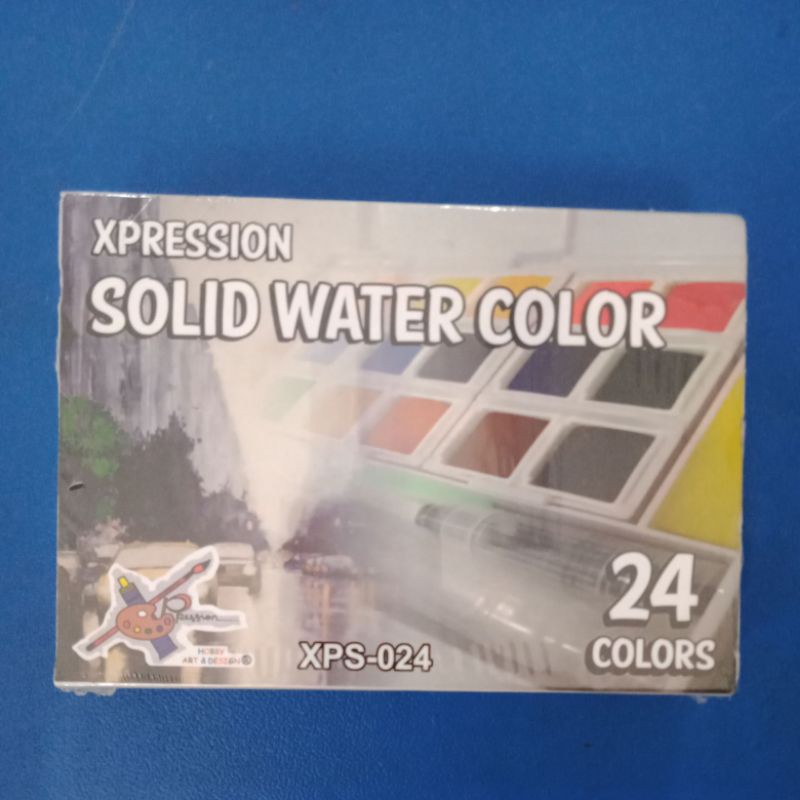 

Cat air water color Xpression solid watercolour set XPS-024 24 Warna