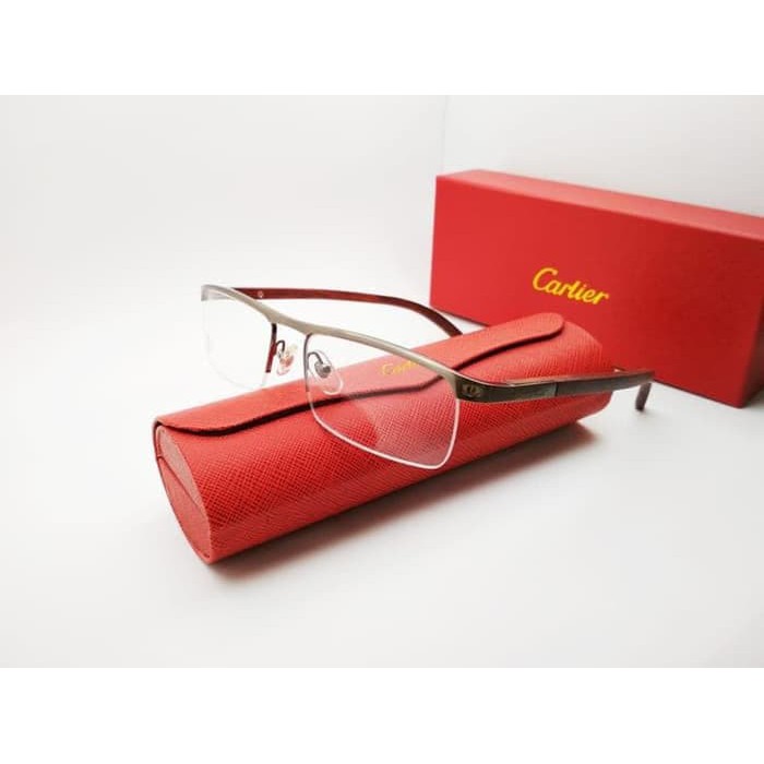Frame Kacamata titanium HALF Frame  SIZE 54 18 140 desain elegan