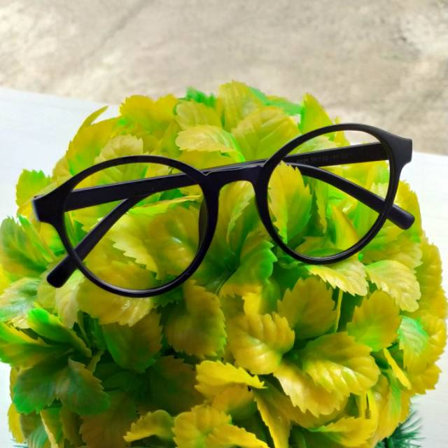 Frame kacamata plastik bulat