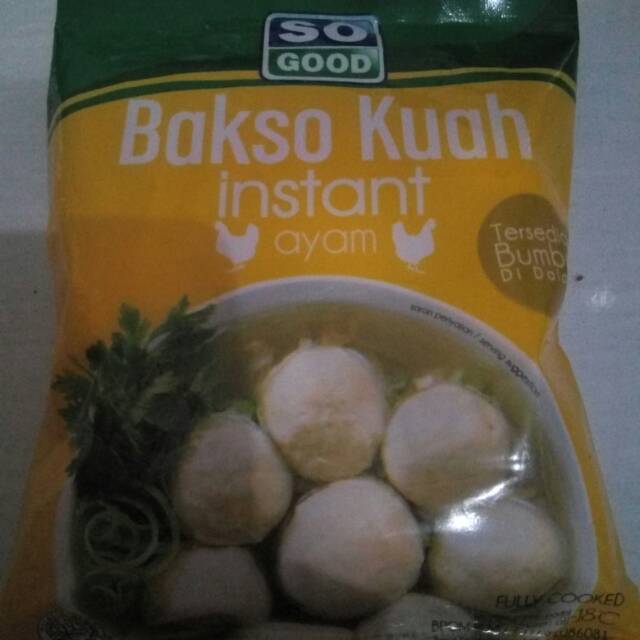 

So Good Bakso Kuah instan ikan /ayam /sapi