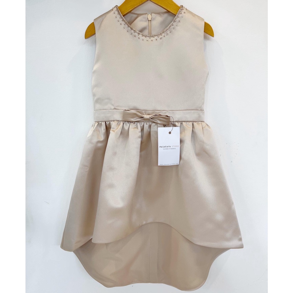 Dress pesta anak gold