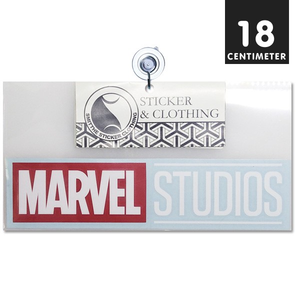 Stiker Marvel Studios Logo Cutting Sticker untuk aksesoris Motor Mobil 18 cm