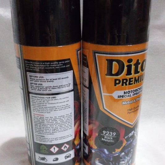 Pilok Pilox DITON Premium Warna METALLIC BLACK / HITAM METALIK (9239) 400cc / 400ml