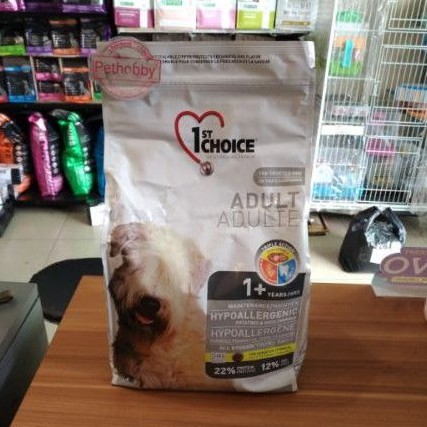 Dog Food 1st choice Hypoallergenic Adult Dog Sensitive digestion 2.72kg
