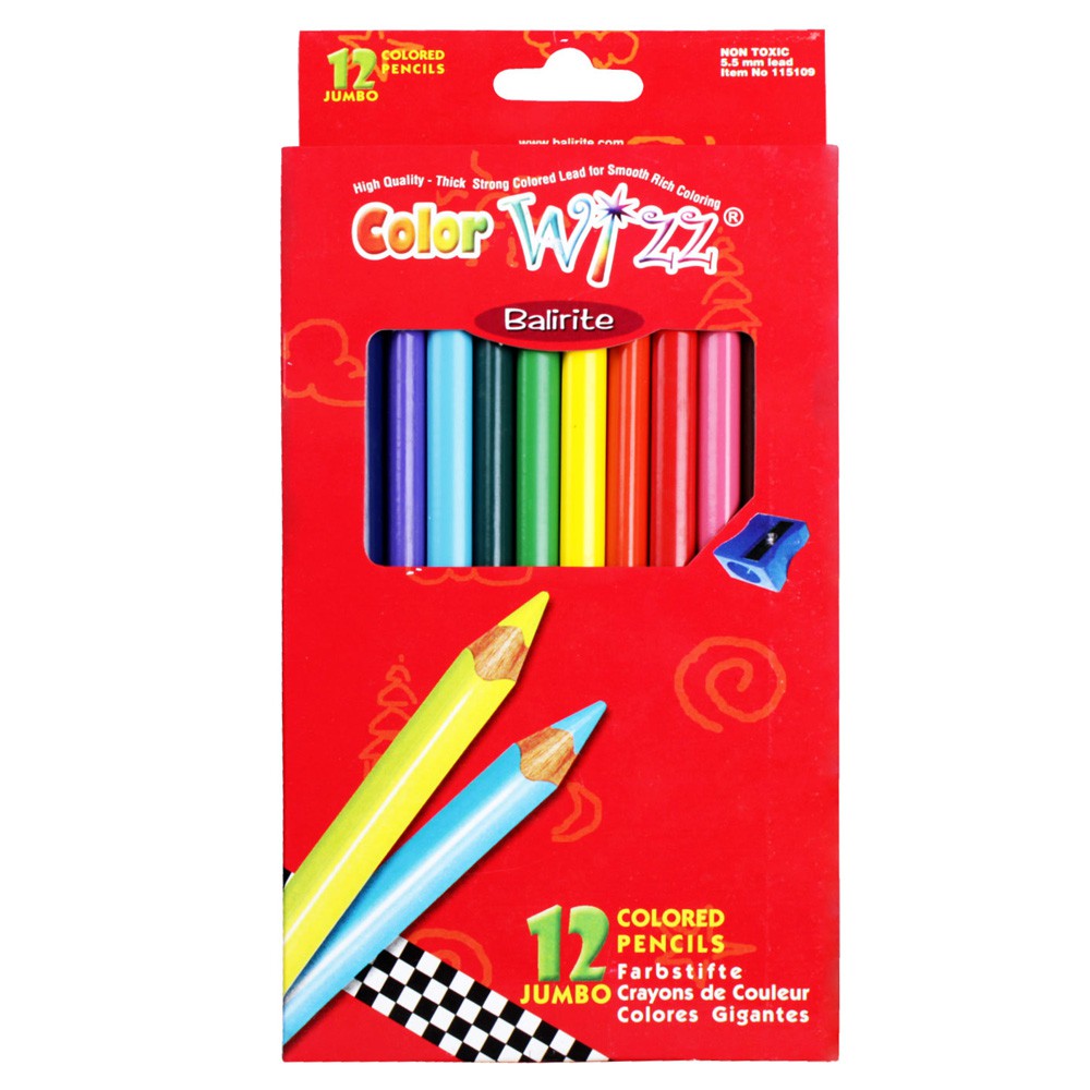 

Color Wizz Balirite Pensil Warna set 12 Jumbo