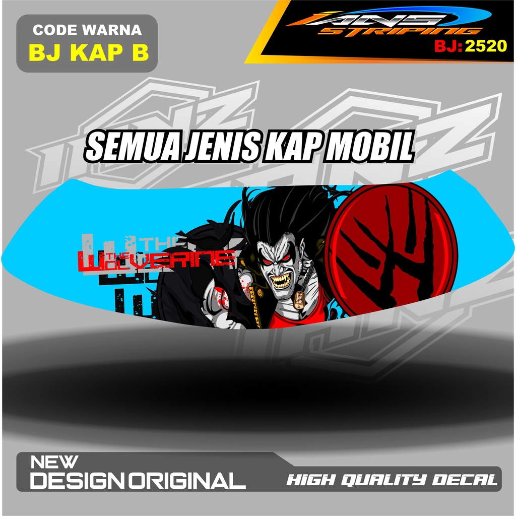 STIKER KAP CUP MOBIL BRIO, AGYA, JAZZ, AVANZA, INOVA / DECAL STIKER CUP KAP MOBIL / STIKER KAP MESIN