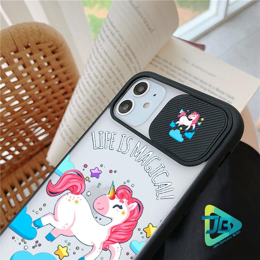 SOFTCASE SLIDE KAMERA UNICORN OPPO VIVO SAMSUNG XIAOMI REALME IPHONE ALL TYPE JB4978