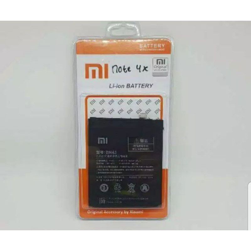 Baterai Battery Batre XiaoMi Redmi Note 4x Snapdragon BN 43