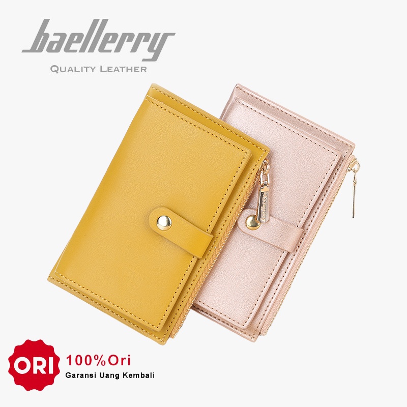 BAELLERRY N8623 Dompet Kartu Wanita Dompet Kecil Wanita Bahan Kulit PU Leather Premium WATCHKITE WKOS