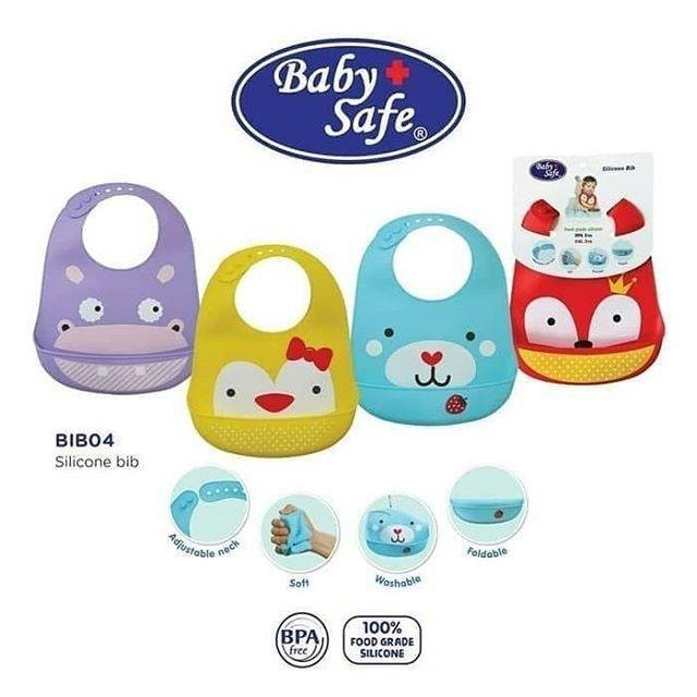 ♥BabyYank♥ Baby Safe Silicone Bib Slabber Celemek Makan Bayi Silikon BIB04 BBS070