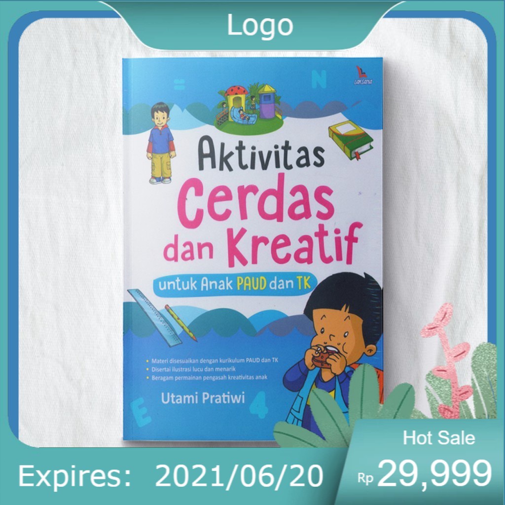 Jual Buku Aktivitas Cerdas Dan Kreatif Untuk Anak PAUD Dan TK | Shopee ...