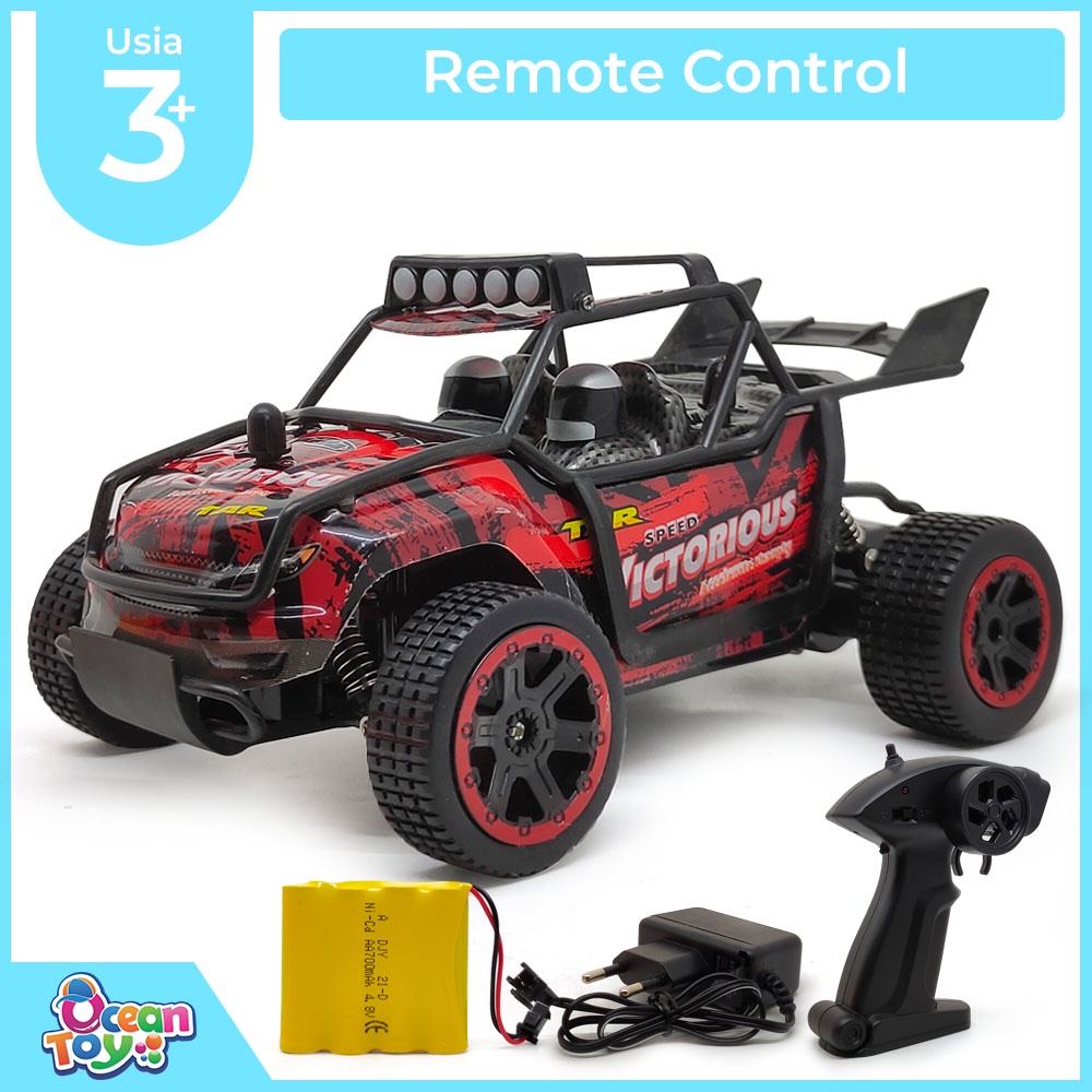 Jual RC Mobil Remote Control Offroad Turbo Skala 116 Set Batere dan