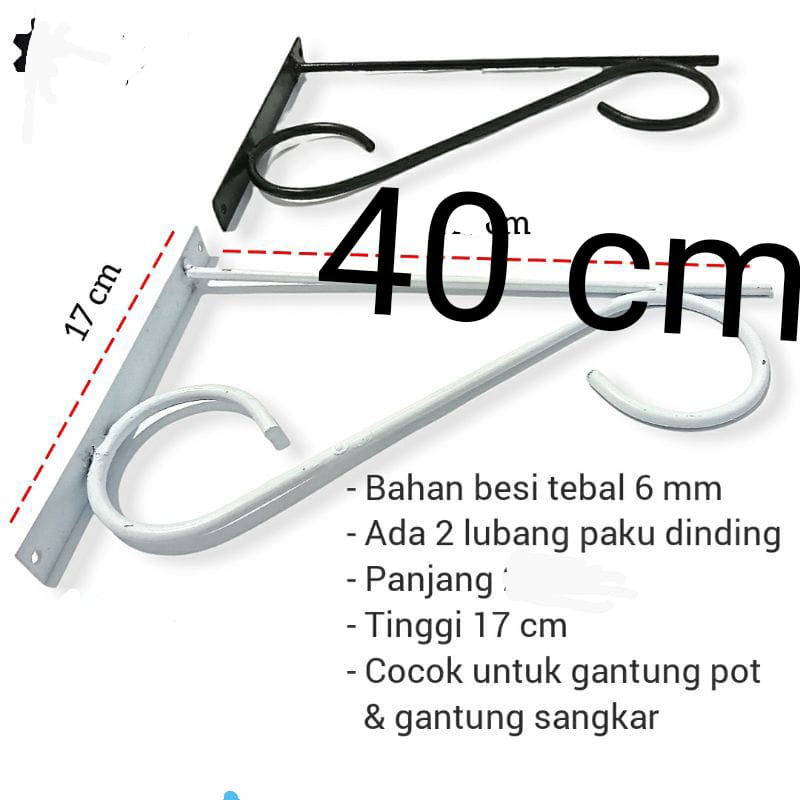 Gantungan Pot Bunga & Gantungan Sangkar Burung Pot Gantung Tanaman Hias Hiasan Dinding Tanaman Gantu
