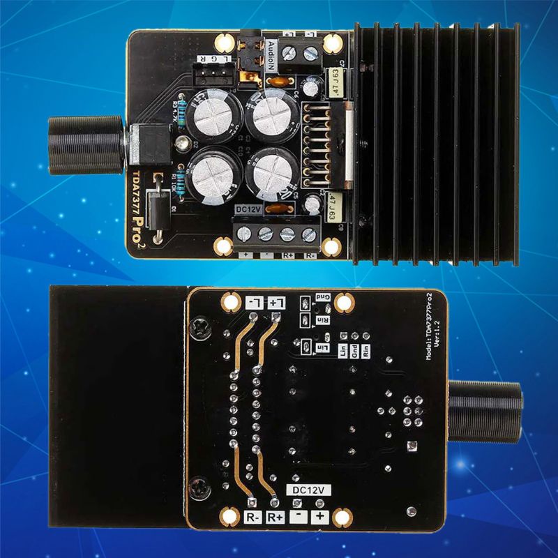 btsg Stereo Class AB Digital Power HIFI Car Amplifier Voice Frequency Board TDA7377 DC9-18V 30W for 4-8 Ohm Speaker