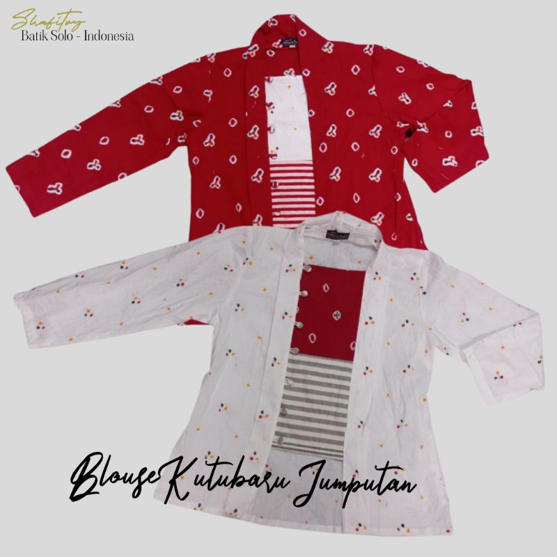 Atasan Batik Kerja Casual Daily Outfit Etnik Model Kutubaru Outfit Kondangan Baju Pesta Bahan Batik 