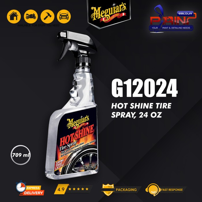 Meguiars - Meguiars Hot Shine Tire Spray, 24 oz G12024