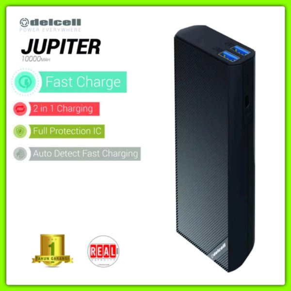 POWERBANK DELCELL JUPITER 10000 MAH ORIGINAL DELCELL JUPITER 10000MAH