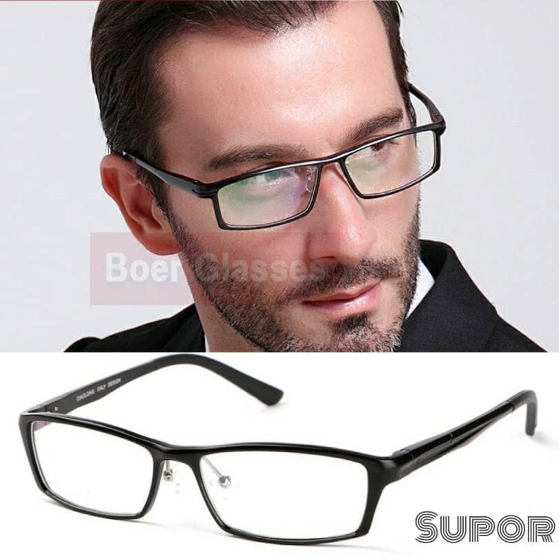 Kacamata FF24 Sport Pria ORIGINAL Black Full Frame Kaca mata Minus