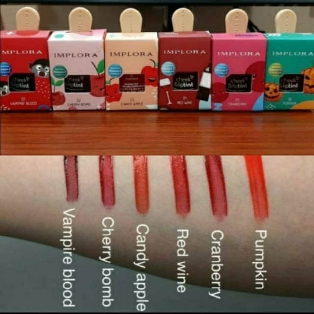 Implora Cheek and Liptint Original BPOM Lip tint Implora / IMPLORA Cheek &amp; Liptint Indonesia / Serum Lip Tint Cream Nail Polish Lipstick Eyebrow Powder TWC
