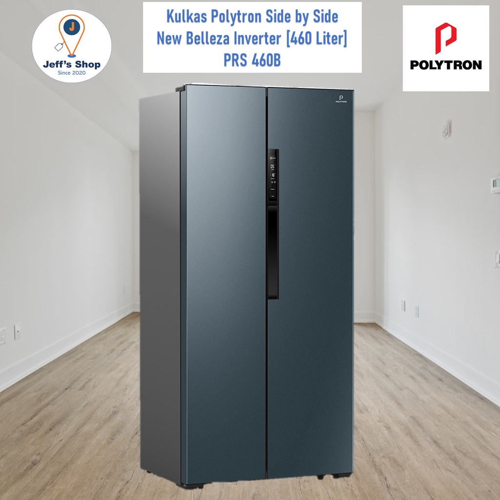 Kulkas POLYTRON New Belleza Inverter 2 pintu Side-by-side PRS 460B