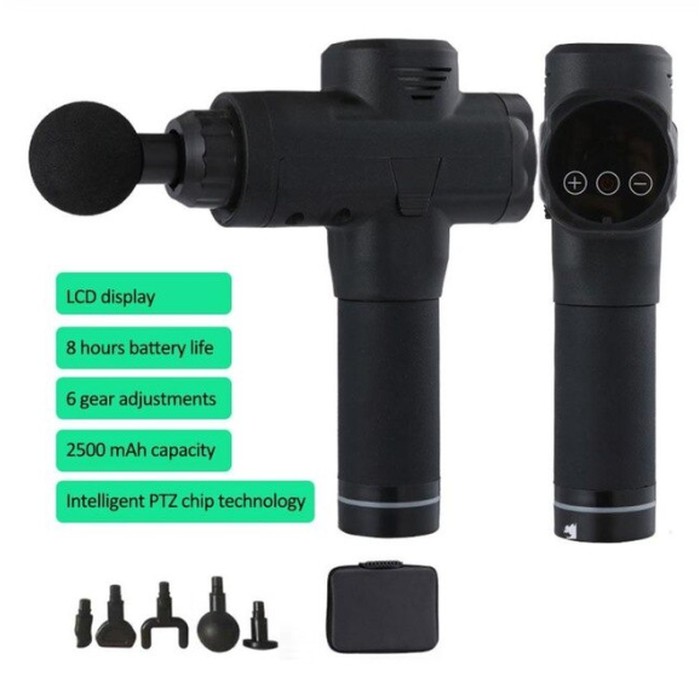 Alat pijat elektrik Massage gun Vibra Pijat therapy Otot 5 Head