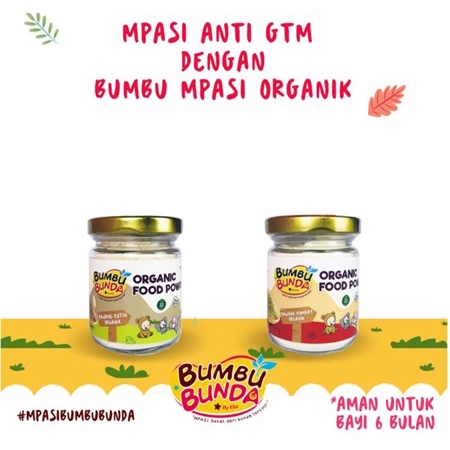 BUMBU BUNDA by Elia Organic Food Powder MPASI Bawang Putih  Slow Cooker