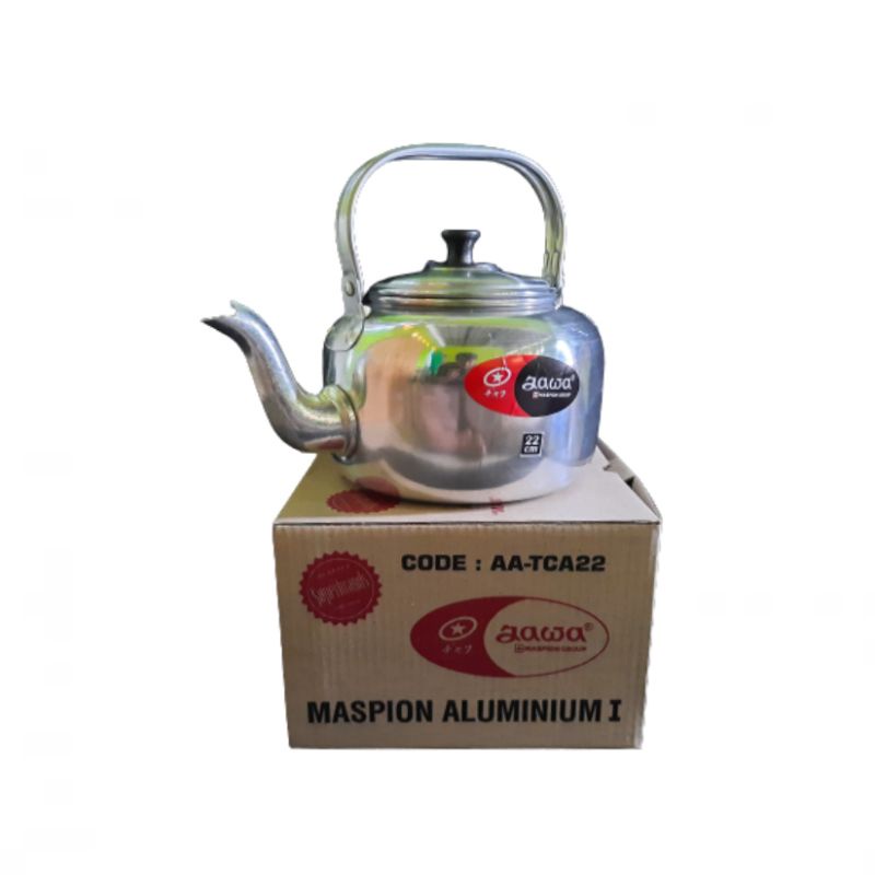 Teko cor ceret jadul aluminium 22 cm maspion jawa