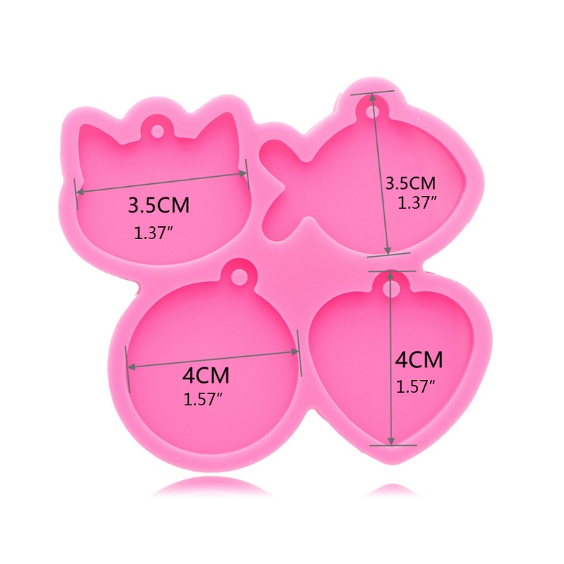 SIY  Pet Tag Resin Casting Silicone Mold Keychain Pendant Jewelry Mould DIY