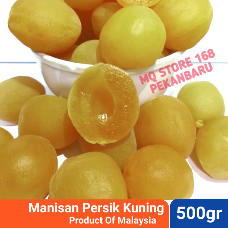 Manisan Buah Persik Kuning & Merah Tanpa Biji - Manisa Plum 500gr Malaysia