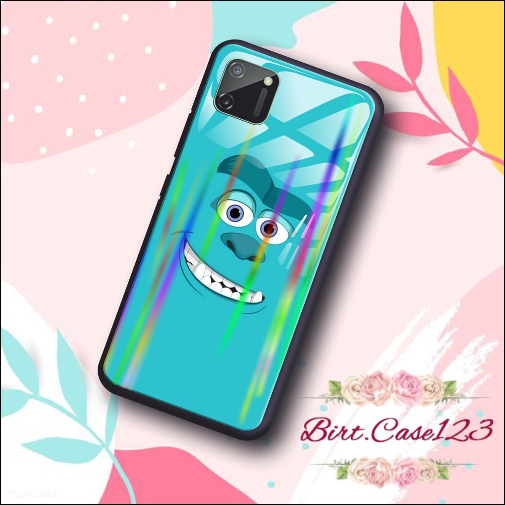 case softcase gambar MONSTER INC back case glass aurora Oppo A3s A1k A5 A9 2020 A7 F9 A5s A31 BC166