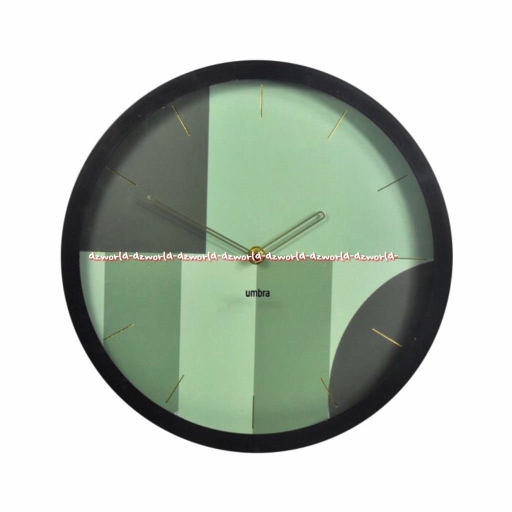 Umbra Wall Clock Green 31cm Jam Dinding Bulat Hijau Umbra klok Wallclock