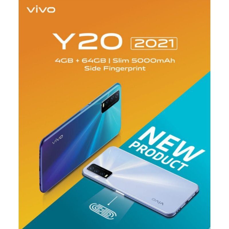 HP VIVO Y20 2021 NEW RAM 4/64GB GARANSI RESMI