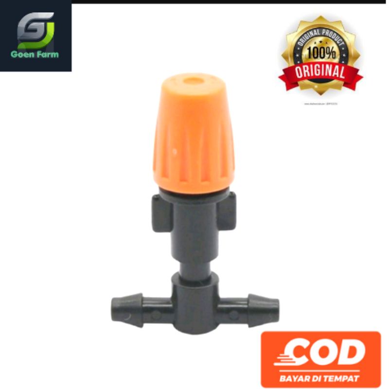 NOZZLE SPRAY KABUT + TEE KONEKTOR