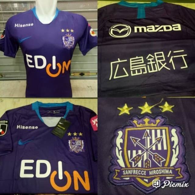 Jersey Bola Sanfrece Hiroshima Home 19/20 HQ go