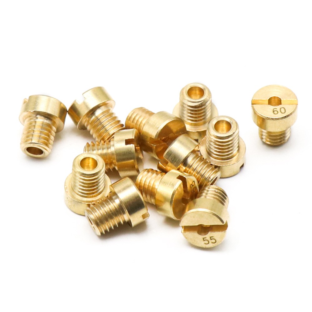 ZSDTRP 12pcs M5 Thread Replacement #30-#135 Carburetor Jets For Dellorto SHA PHBG Carb main Injector nozzle NC PHVA Pilot Jet-8