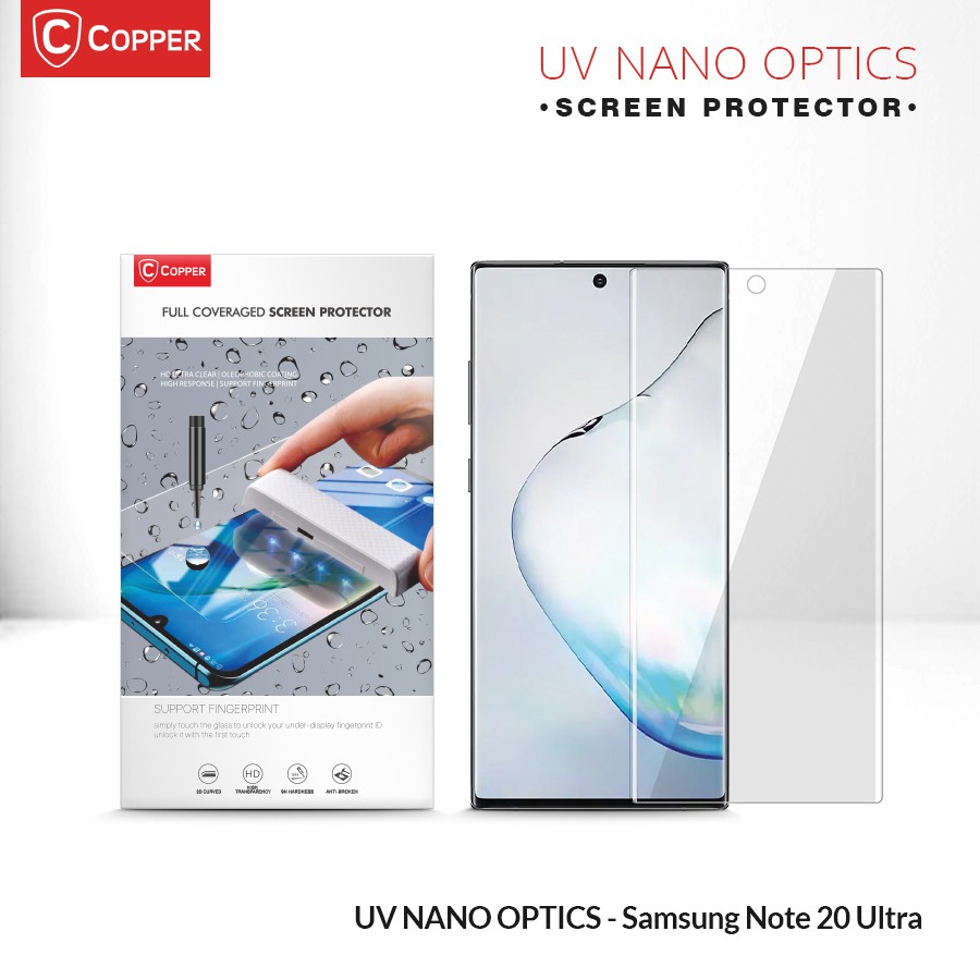 Samsung Galaxy Note 20 Ultra - COPPER Nano Uv Glue Tempered Glass