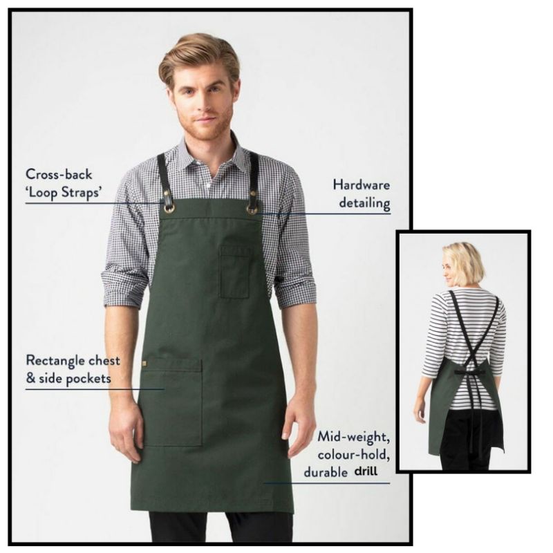 Celemek Apron Barista Waitres Bartender Barbershop Salon