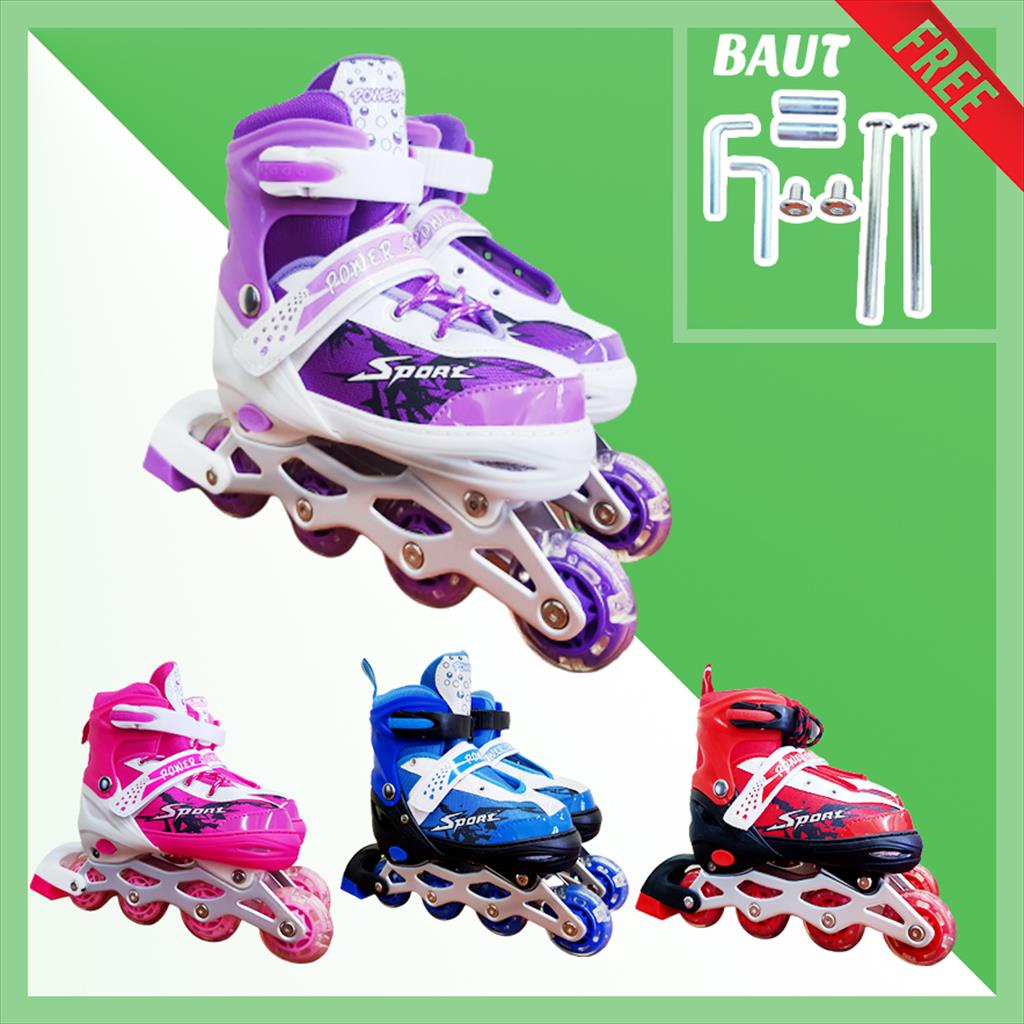 Sepatu Roda Anak/Sepatu Roda  Inline Skate Power Sport FREE BAUT 690C