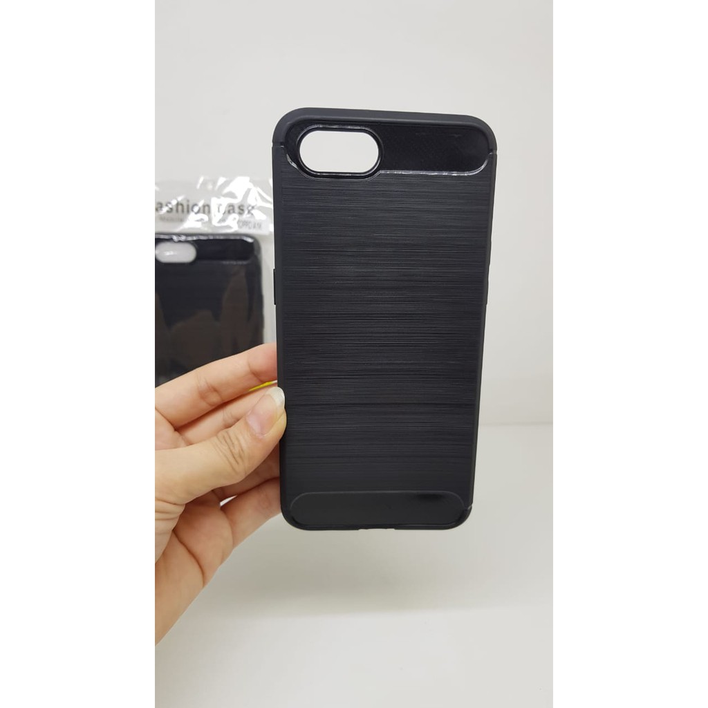 iPaky Carbon Realme C2 6.1 inchi Slim Fit Carbon Soft Case OPPO A1K Fiber Multi Carbon ANTI MELAR