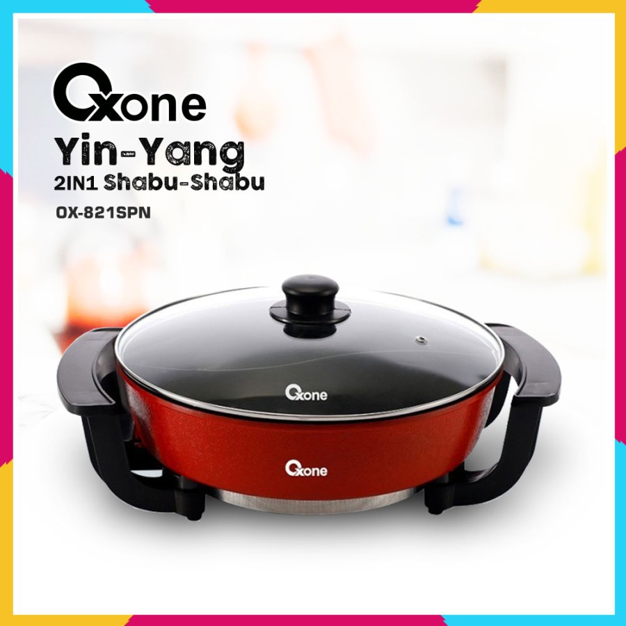 Oxone OX-821SPN Panci Elektrik Yin Yang 2in1 Shabu-Shabu