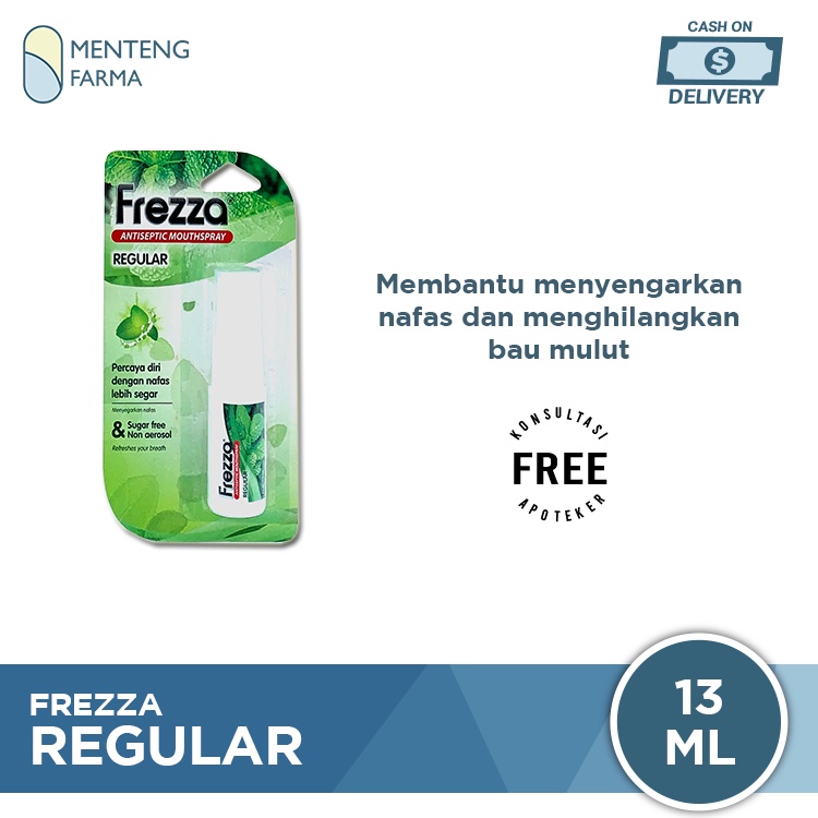 Frezza Antiseptic Mouthspray Regular 13mL - Penyegar Mulut Sugar Free